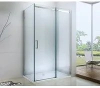 Mexen Omega 3 falas zuhanykabin 160x90 cm, 8mm átlátszó üveg - króm profil, 825-160-090-01-00-3S
