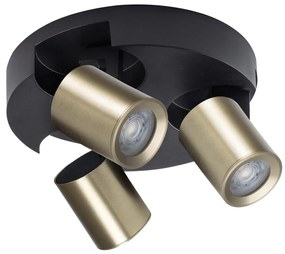 Kanlux 38963 - Spotlámpa LAURIN 3xGU10/10W/230V réz/fekete