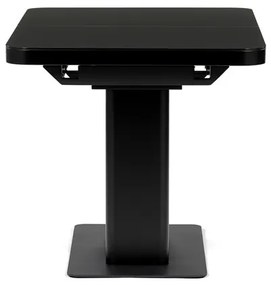 Bővíthető Étkezőasztal 120–160×80 cm, MDF, Fekete. HT-D1926 BK