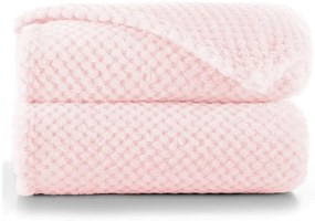 Henry púderrózsaszín mikroszálas takaró, 70 x 150 cm - DecoKing
