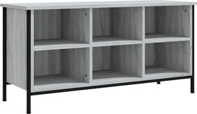 vidaXL szürke sonoma színű szerelt fa cipőszekrény 100x35x50 cm