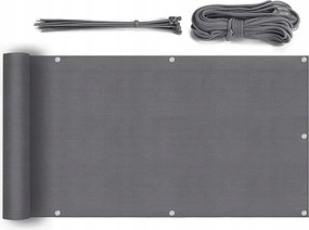 Erkélyvédő Terasz Kerítés Ellenálló Antracit Hdpe 120 x 600 CM