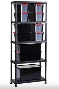 Polcrendszer, 5 polccal, 75 cm, KETER Plus Shelf (UCKPSHELF75)