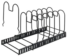 WENKO 53149100 - Fedőtartó és serpenyőtartó 18x18 cm fekete