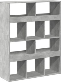 vidaXL betonszürke szerelt fa térelválasztó 100 x 33 x 125,5 cm