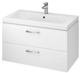 Cersanit S801-149-DSM - LARA 80 cm fehér fali fürdőszobaszekrény mosdóval