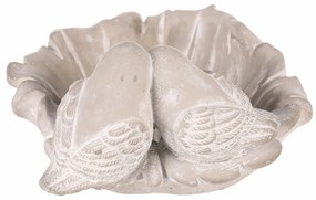 Beton madáretető Leaf, szürke , 21 x 17 x 9 cm