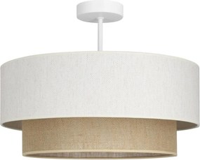 NATIA felületre szerelhető csillár 1xE27/60W/230V átm. 45 cm fehér/barna