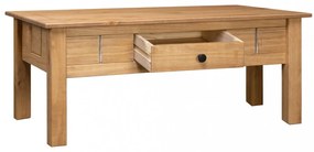 vidaXL panama stílusú tömör fenyőfa dohányzóasztal 100 x 60 x 43,5 cm