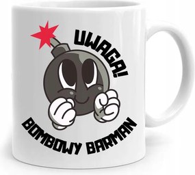 Bögre Ajándék Csaposnak Figyelem Bomba Csapos nyomtatott fényképpel