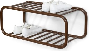 Sötétbarna fém függő cipőtartó 72x28x35 cm Retro – Spinder Design
