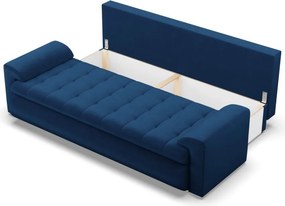 Tokio kanapéágy, bársony, kék