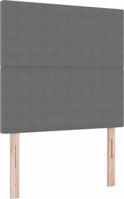 vidaXL LED ágytámla LED -es lámpákkal Világosszürke 90 cm Poliészter