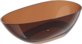 Mexen Glass Earth szabadon álló átlátszó kád 170 x 85 cm, krómozott lefolyó - 58061708505