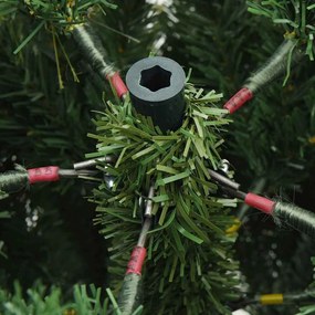 Műanyag Hajtogatós Karácsonyfa állvánnyal Zöld 120 cm PE és PVC