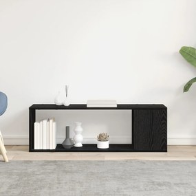 Könyvespolc Fekete Tölgy 100x24x32 cm Műanyag