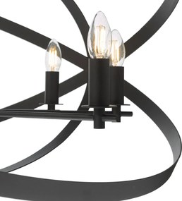 Dar Lighting vintage függeszték nitya matt fekete darnit0822