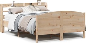 vidaXL tömör fenyőfa ágy matrac nélkül 120 x 190 cm