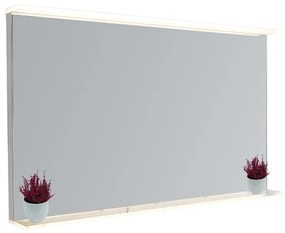 Modern fürdőszoba tükör 60x100 cm, LED-del, fényérzékelővel és polccal - Miral