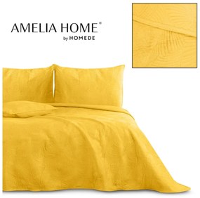 Okkersárga ágytakaró franciaágyra 200x220 cm Palsha – AmeliaHome