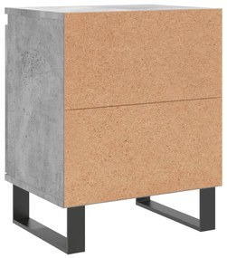 betonszürke szerelt fa éjjeliszekrény 40x30x50 cm