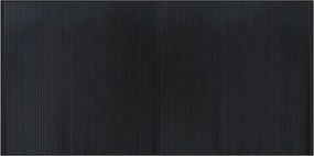 vidaXL négyszögletű fekete bambusz szőnyeg 100 x 200 cm