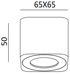 Fabas 3429-71-102 - LED spotlámpa PALMI LED/6W/230V