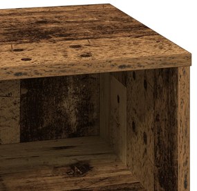 éjjeli szekrény LED lámpákkal 2 db Régi Fa 50x34,5x50 cm