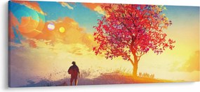 Egy fa képe a dombon (120x50 cm)