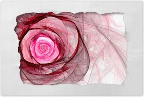 Poszterek 120x80 Rózsaszín fraktál rózsa