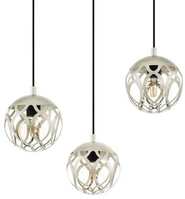 Eglo 99073 - Csillár zsinóron MIRTAZZA 3xE27/60W/230V