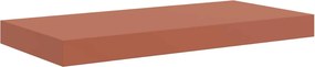 vidaXL Falpolc Falra szerelhető tárolóval Piros 50 x 23 x 4 cm Faanyag