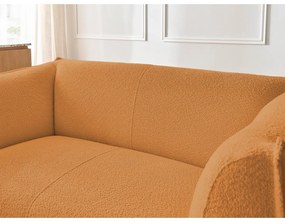 Mustársárga buklé kanapé 170 cm Giorgia – Bobochic Paris