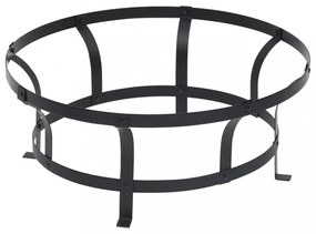 rozsdamentes acél kültéri tűztál grillráccsal 76 cm