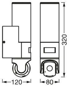 Ledvance - LED Érzékelős lámpa és kamera SMART+ LED/16W/230V Wi-Fi IP44