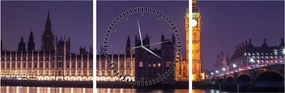 Londoni kép (órával) (90x30 cm)