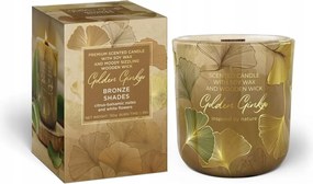 Szója illatgyertya Golden Ginko Bartek Candles fa kanóccal