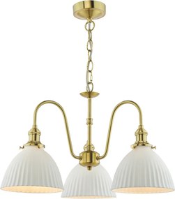 Dar Lighting modern csillár hadano fehér sárgaréz darhad0340-09