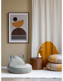 Mentazöld bársony gyerek babzsákfotel Bear – Wigiwama