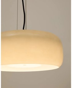 Szürkésbézs LED függőlámpa üveg búrával ø 38 cm Reig – Kave Home