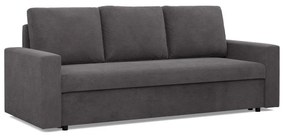 Zeus kanapéágy, kordbársony, hab töltet, egyenes kartámasz, szürke