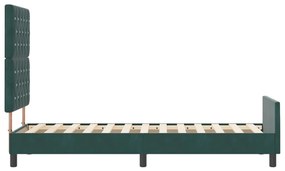 Ágykeret Sötét Zöld 80x200 cm Bársony