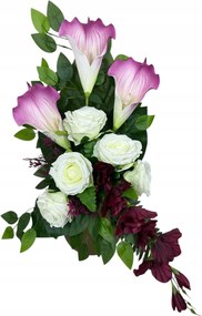 Csokor Nád Kompozíció Sír Temető Művirágok