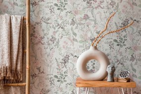 Tapéta 38825-1 As Creation vinil virágok levelek trópusi stílus elegáns