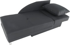 Kinyitható kanapé, szürke-fekete szövet, jobbos, LAUREL