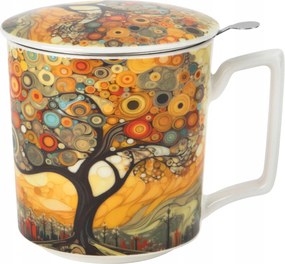 450 ml-es porcelán bögre Modern Tree befőzővel