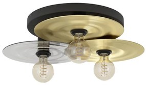 Eglo 44027 - Mennyezeti lámpa LINTMILL 3xE27/40W/230V arany/fekete