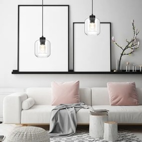 Csillár zsinóron SOMBRA 1xE27/60W/230V átlátszó