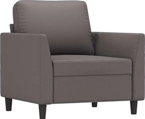 vidaXL szürke műbőr kanapészék 60 cm