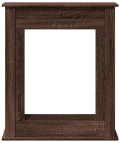 barna tölgy színű szerelt fa kandallóburkolat 75 x 20 x 87,5 cm